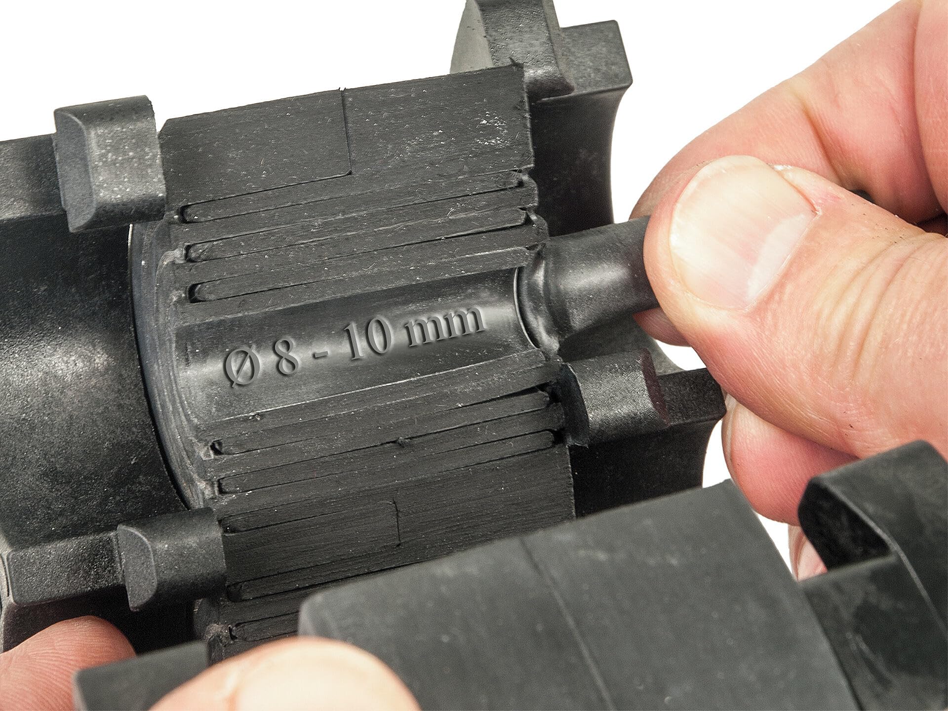 Ringraumdichtung mit Segmentringtechnik 100 mm, für 4x8-30 Kabel/Rohre, HRK100 SSG