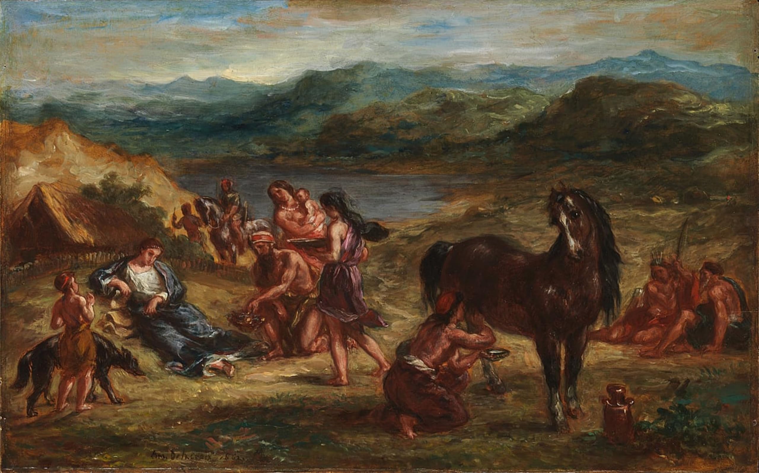 Cuadro de lienzo Ovide de Delacroix SERENDIPITP decoración de pared 60x90cm 5