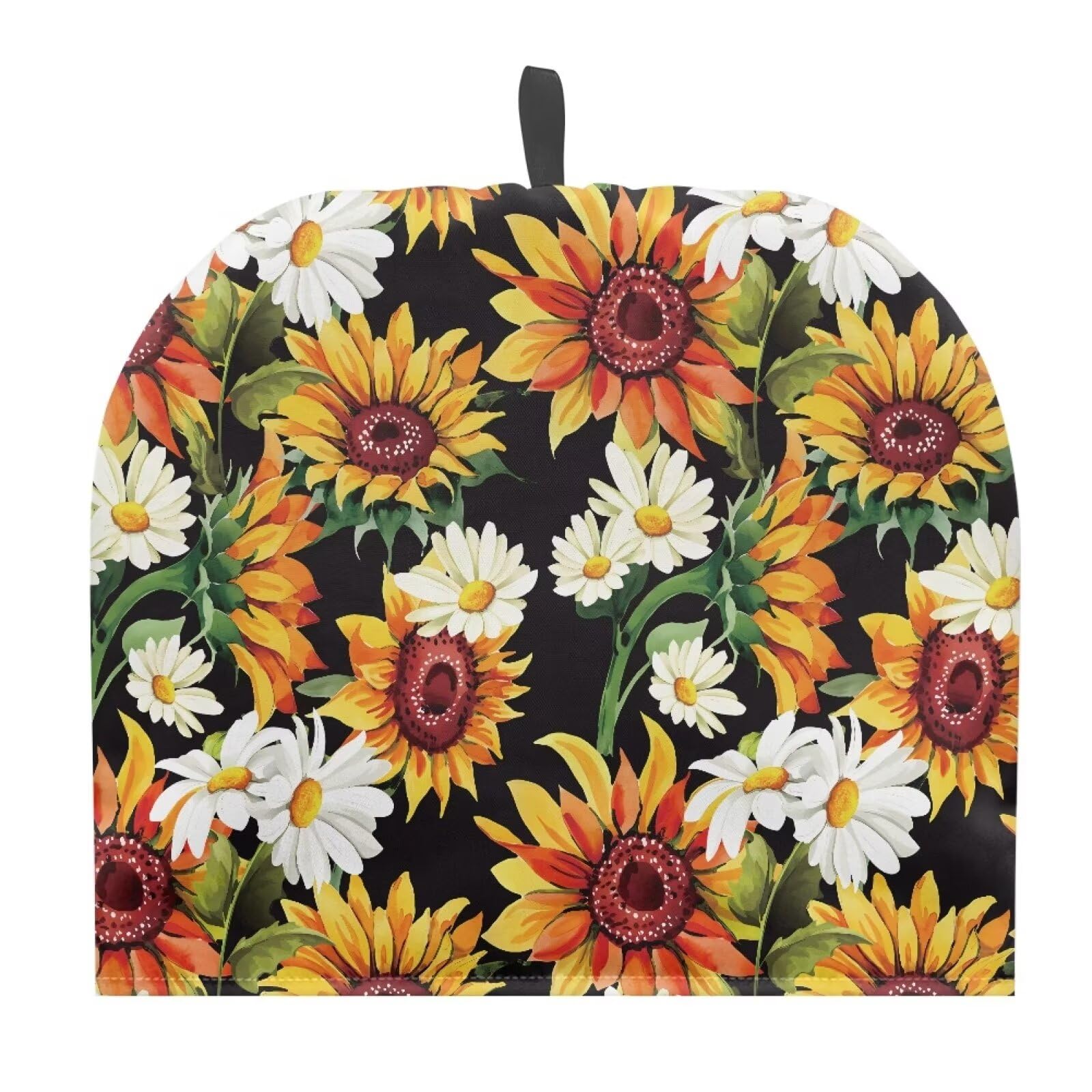 Wiryuouvt Sunflower Daisy Tea Pot Cozy for Keeping Warm Tea Cosy Insulated Keep Warm Tea Kettle Protector Tea Pot Cozy Cover Pattern Canvas Teapot Cover Fancy Washable