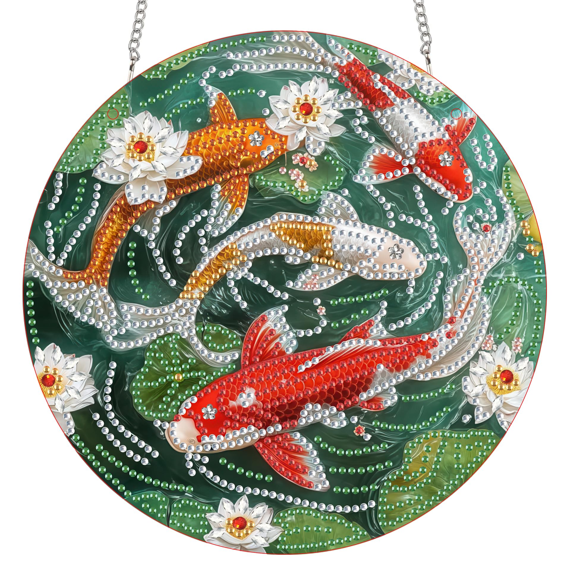 Bimkole Koi Hanging Diamond Pearl Art Kits for Adults Pendant C33