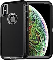 Vista 12 de YmhxcY Funda para iPhone Xs Max, a prueba de golpes, a prueba de caídas, a prueba de polvo, 3 capas, duradera, funda de teléfono de protección