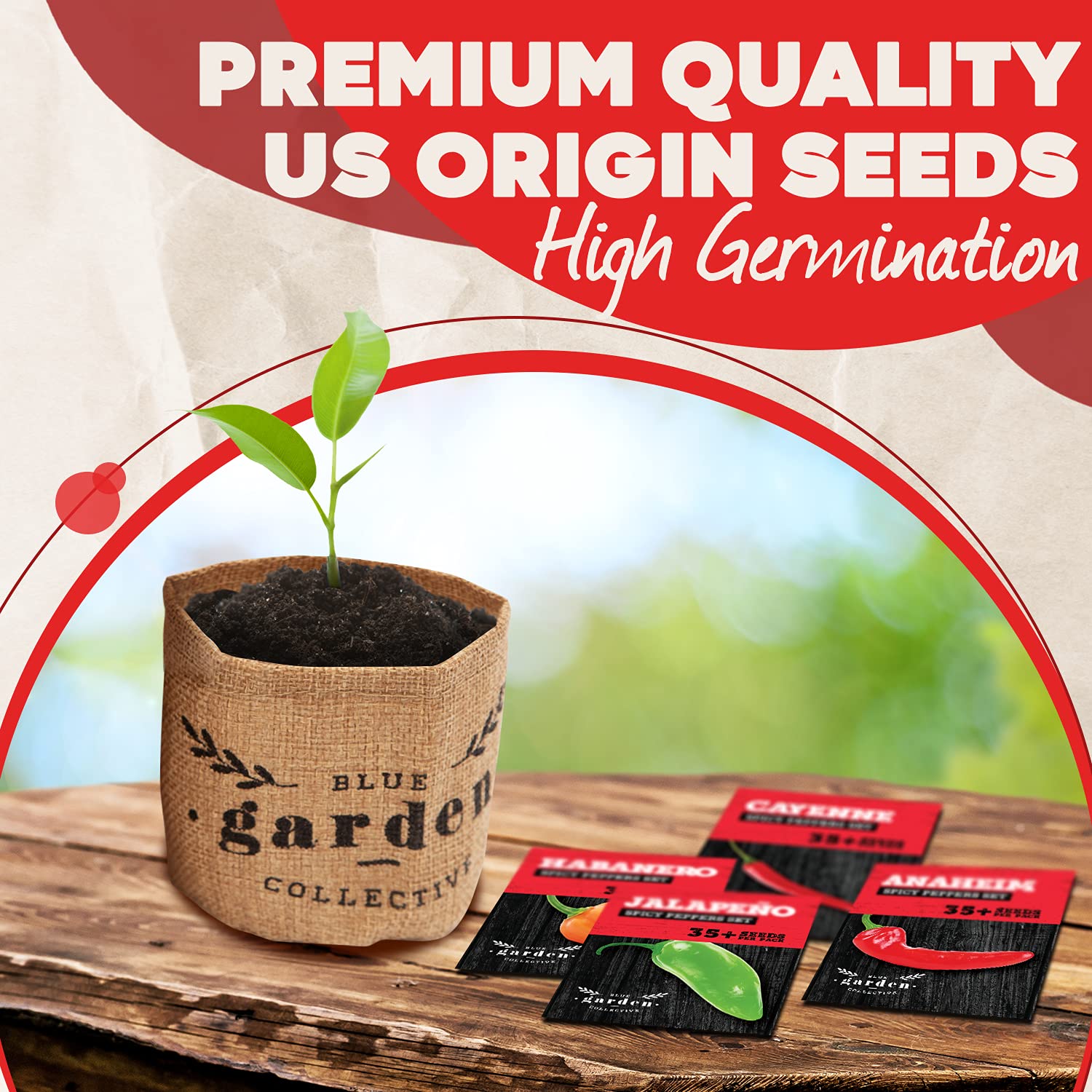 Buy Hot Pepper Seeds for Planting, Indoor Pepper Seed Starter Kit