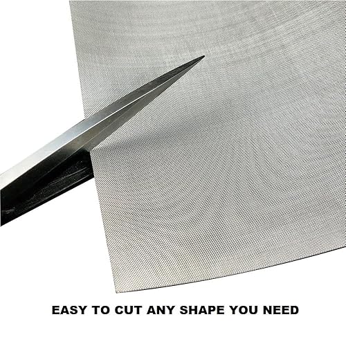 Miniatura 6 de Pantalla de malla de acero inoxidable #40Mesh -Tamaño 15.7 x 47.2 "(40x120cm) Pantalla de malla de alambre SS304, para ventilación, jaula, jardín,