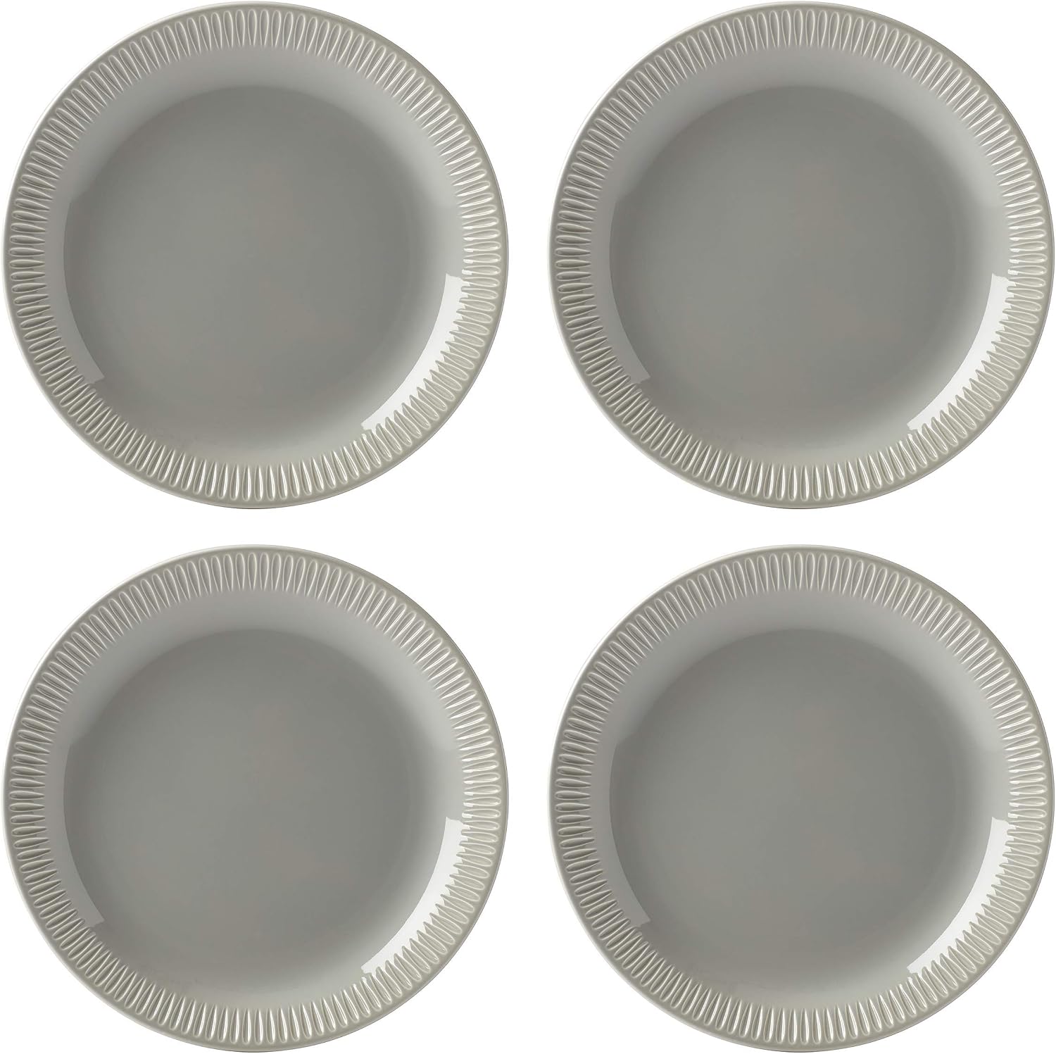 Lenox Gray Profile Stoneware 4-Piece Pasta Bowl Set, 4.90 LB, 892285