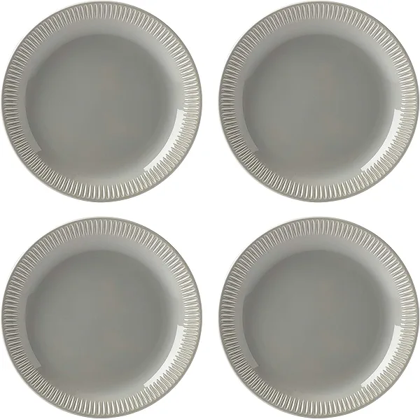 Lenox Gray Profile Stoneware 4-Piece Accent Plate Set, 3.95 LB (892133)