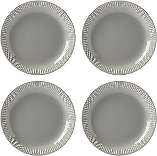Lenox Gray Profile Stoneware 4-Piece Accent Plate Set, 3.95 LB (892133)