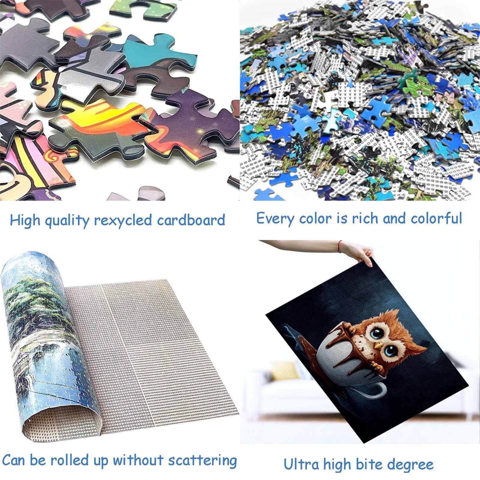 Puzzle 3000 sztuk zwierzę puzzle dla dorosłych kubek 122 x 81 cm Unikalne rzemiosło klasyczne drewniane układanka 3D do rodzinnych gier aktywnych, układanka do samodzielnego wykonania nawet do