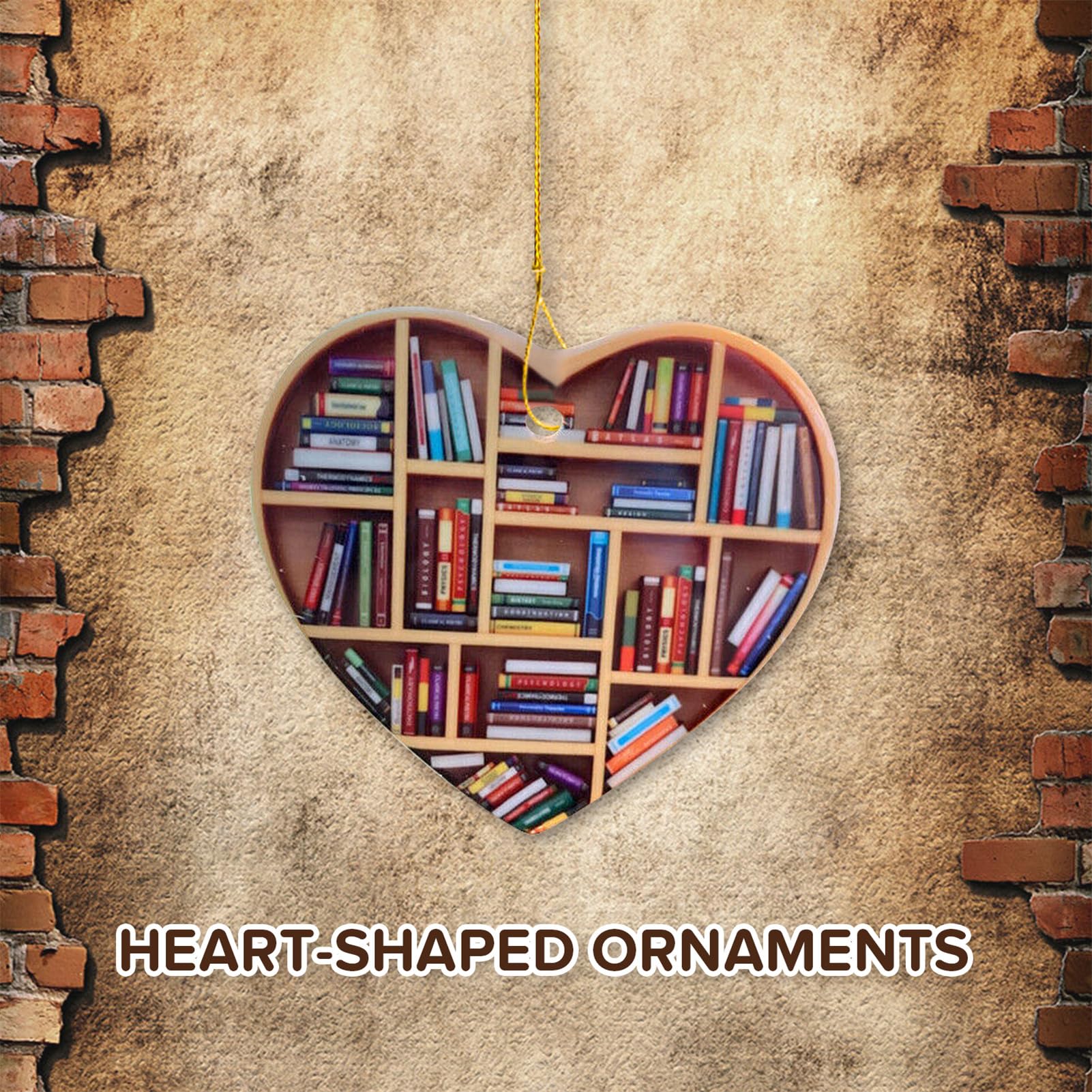 Decorazione Natalizia A Forma Di Libri - Addobbo Per Albero Di Natale, Amanti Della Lettura, Regalo Originale - Foto 7