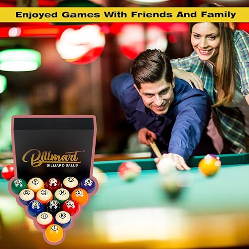 Miniatura 20 de Juego de bolas de billar prémium para mesa de billar, tamaño reglamentario, 16 bolas de billar