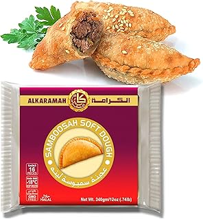 340g ALKARAMAH Soft SAMBOOSAH Dough, Sambosah, Sambosa, Samosa, Samosas, Baklava, Easy, Practical, Delicious Dessert, Dry Pastry Dessert