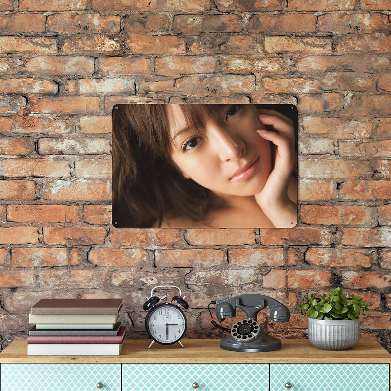 Amazon | ヴィンテージブリキ看板 レトロ ブリキ Nana Ninomiya 二宮