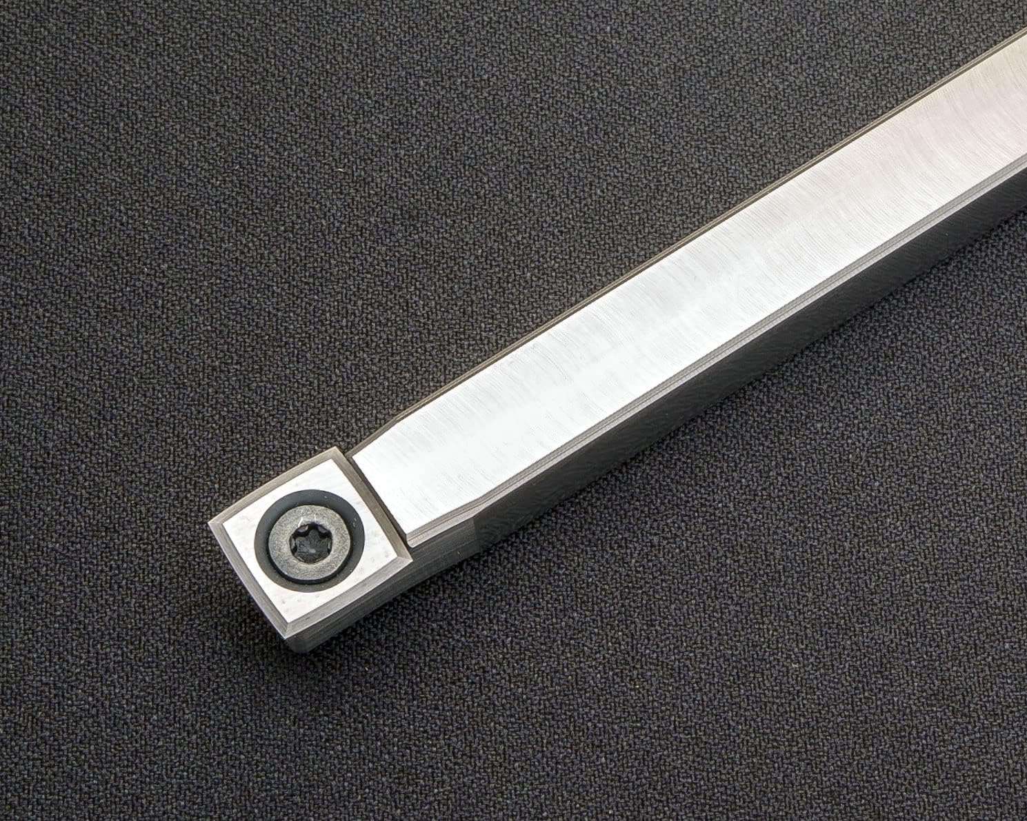 Simple Woodturning Tools Acrylic/Resin Simple Rougher Carbide Tool for Turning Acrylic/Resin/Hybrid on a Wood Lathe - USA Made, Stainless Steel, 9" Long (with 12" long Sapphire Blue Handle)