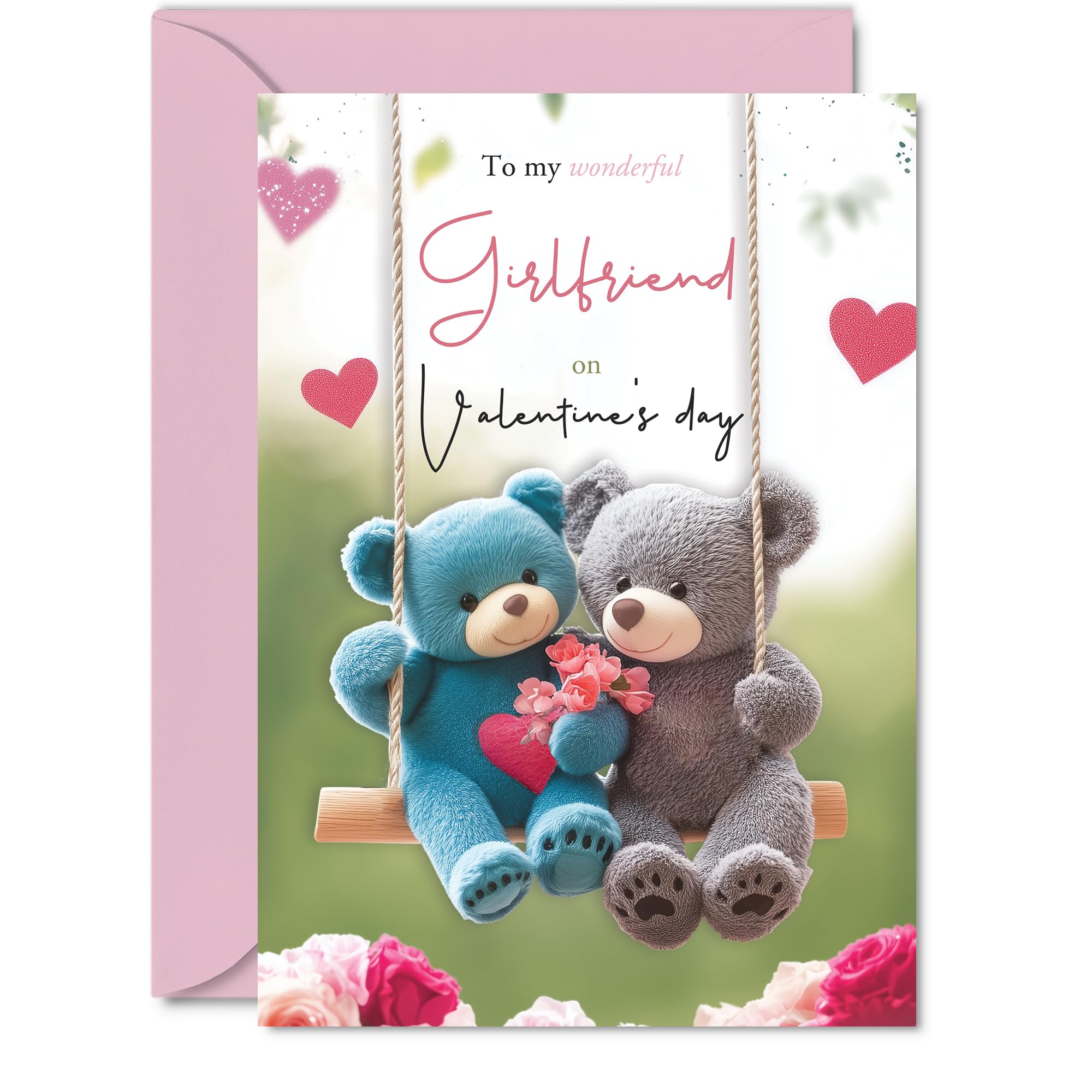 Giftzie Girlfriend Valentine's Day Card - Be By Your Side