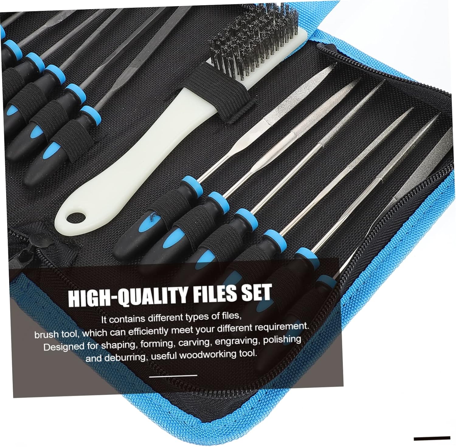 ARTIBETTER 2sets Steel Carving File Tool Kit Cleaning Brush for Woodworking Polishing Deburring File for Efficient Shaping and Engraving