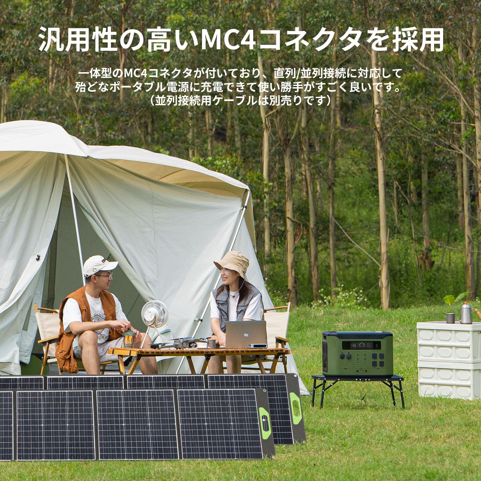 Amazon.co.jp: EENOUR ソーラーパネル 200W 20V 高発電量 単結晶 