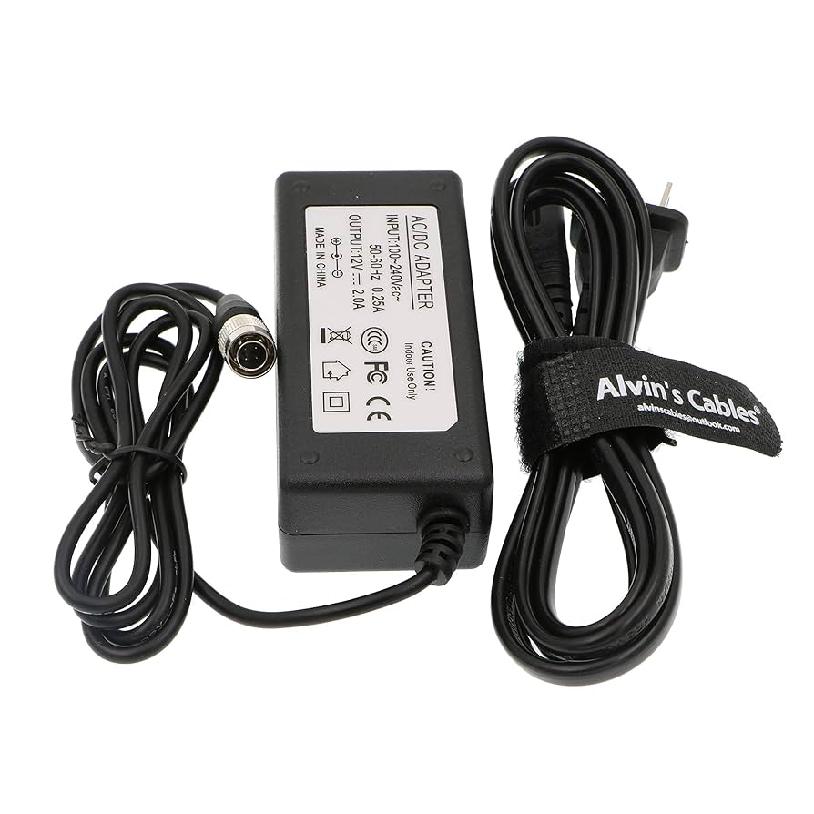 Amazon.com: Alvin's Cables AC to 4 Pin Hirose Male 12V 2A