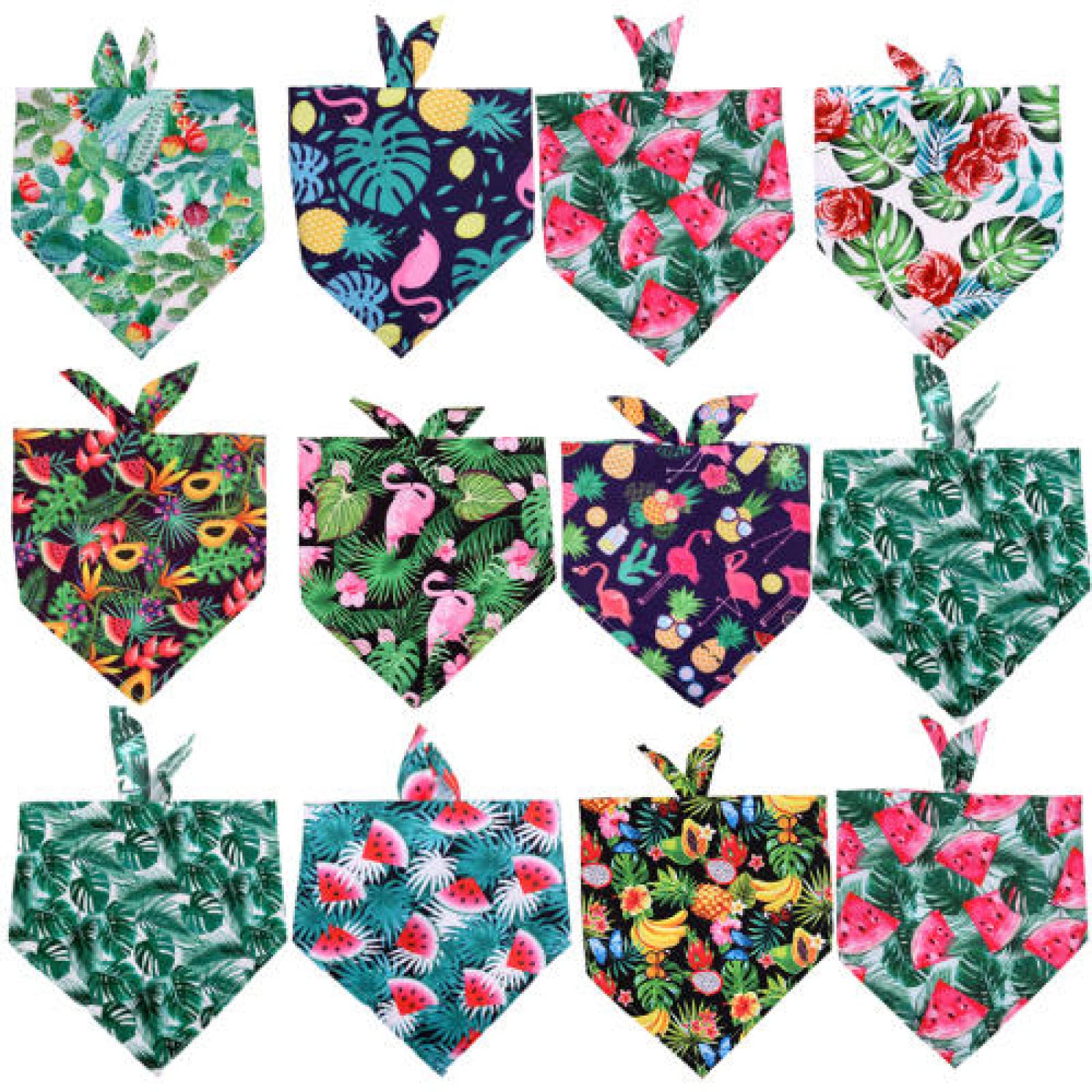 Bandany dla psów pies bandana owoce styl mały pies kot szczeniak bandany szalik poliester psy śliniaki letnie akcesoria dla psów 50 szt. 28 x 40 cm