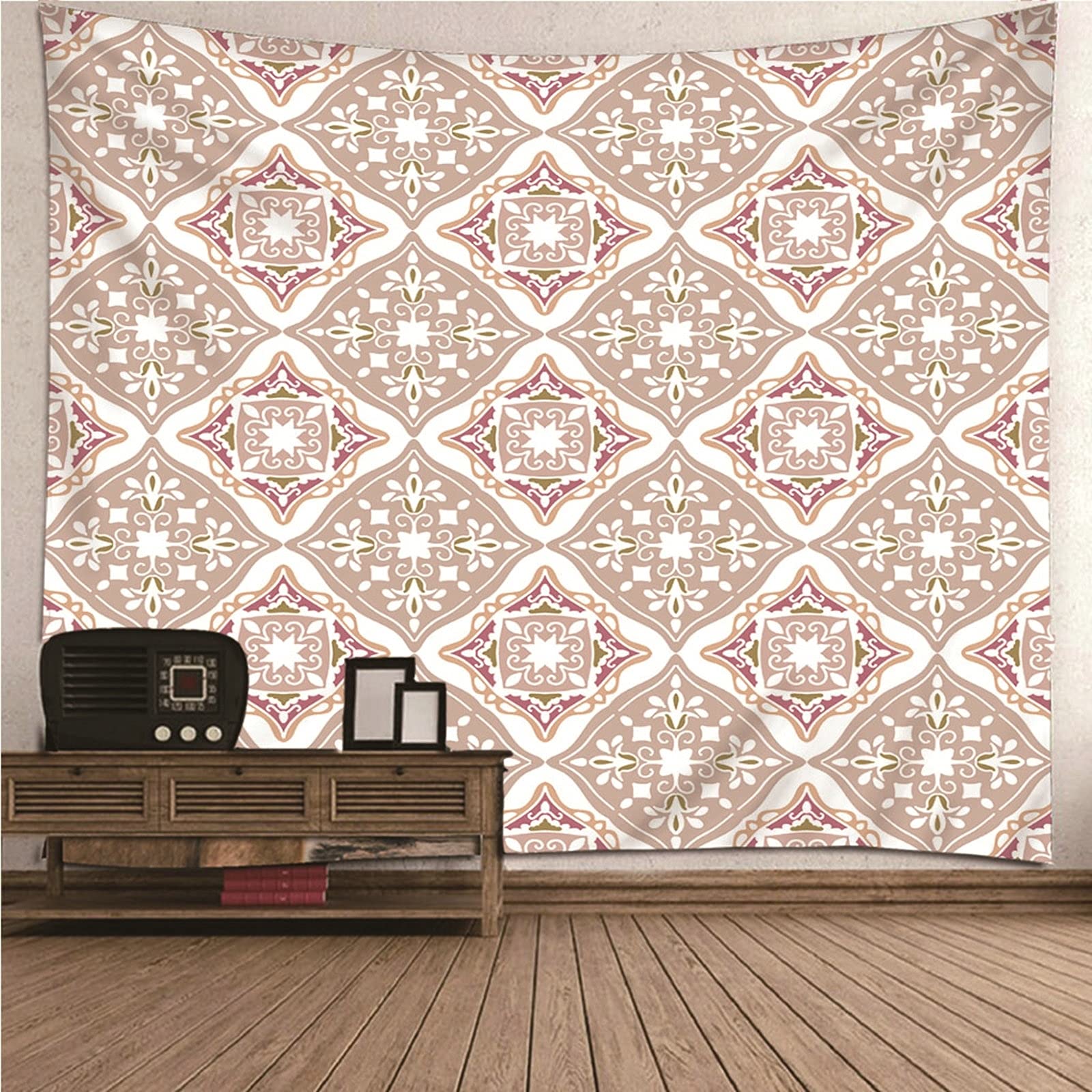 Bishilin Wall Decor Beige, Tela Decoración Pared Pared de Hogar, Pareo/Toalla de Playa Grande, Sofá- 240x220CM
