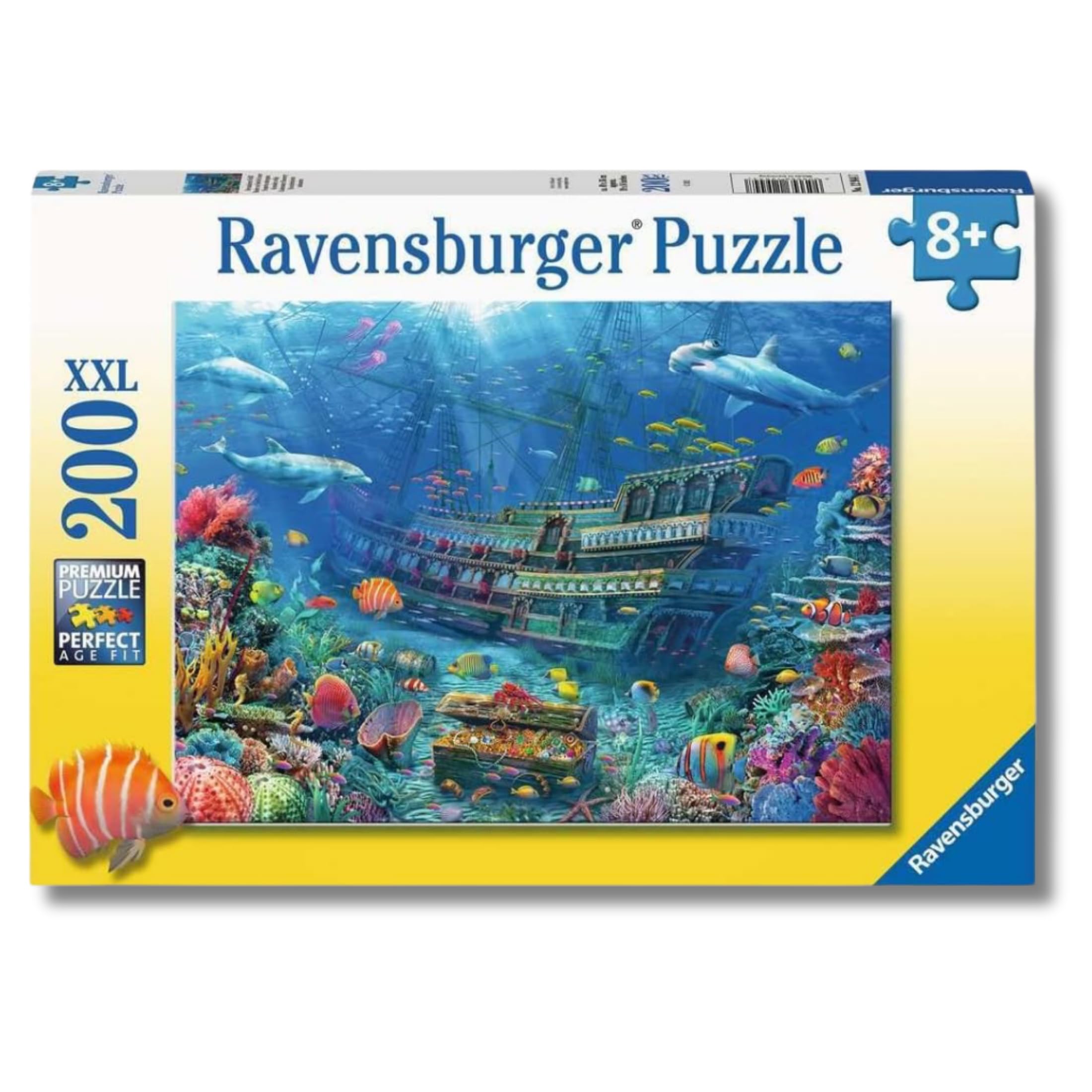Ravensburger - Puzzle XXL Scoperta Subacquea | Puzzle 8 Anni In Su | Puzzle Bambini Da 200 Pezzi In Regalo | Regalo Bambino 8 Anni 49 X 36 Cm | Puzzles Ravensburger