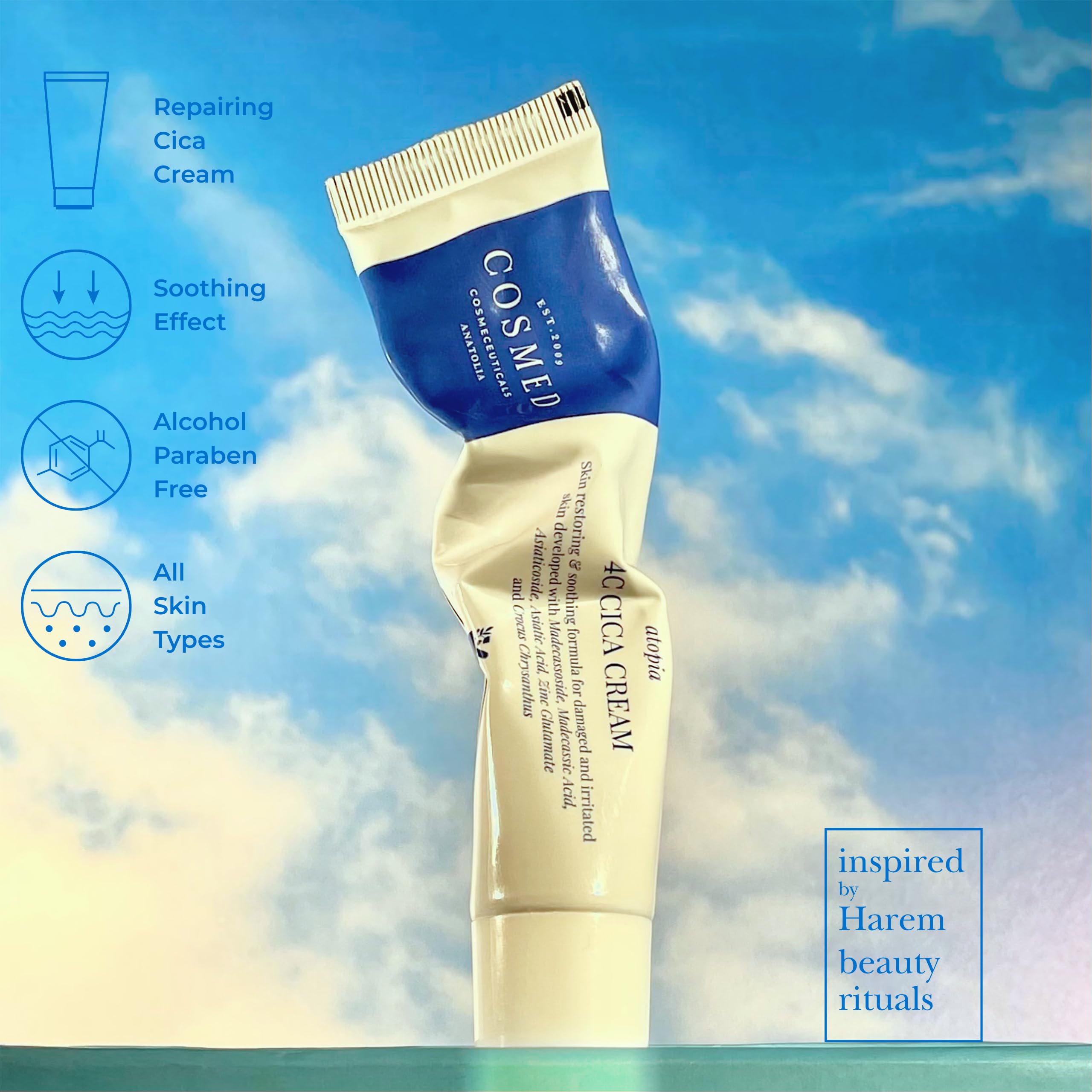 Cosmed Yatıştırıcı Onarıcı Bariyer Kremi - 4C Cica Cream - 40 gr