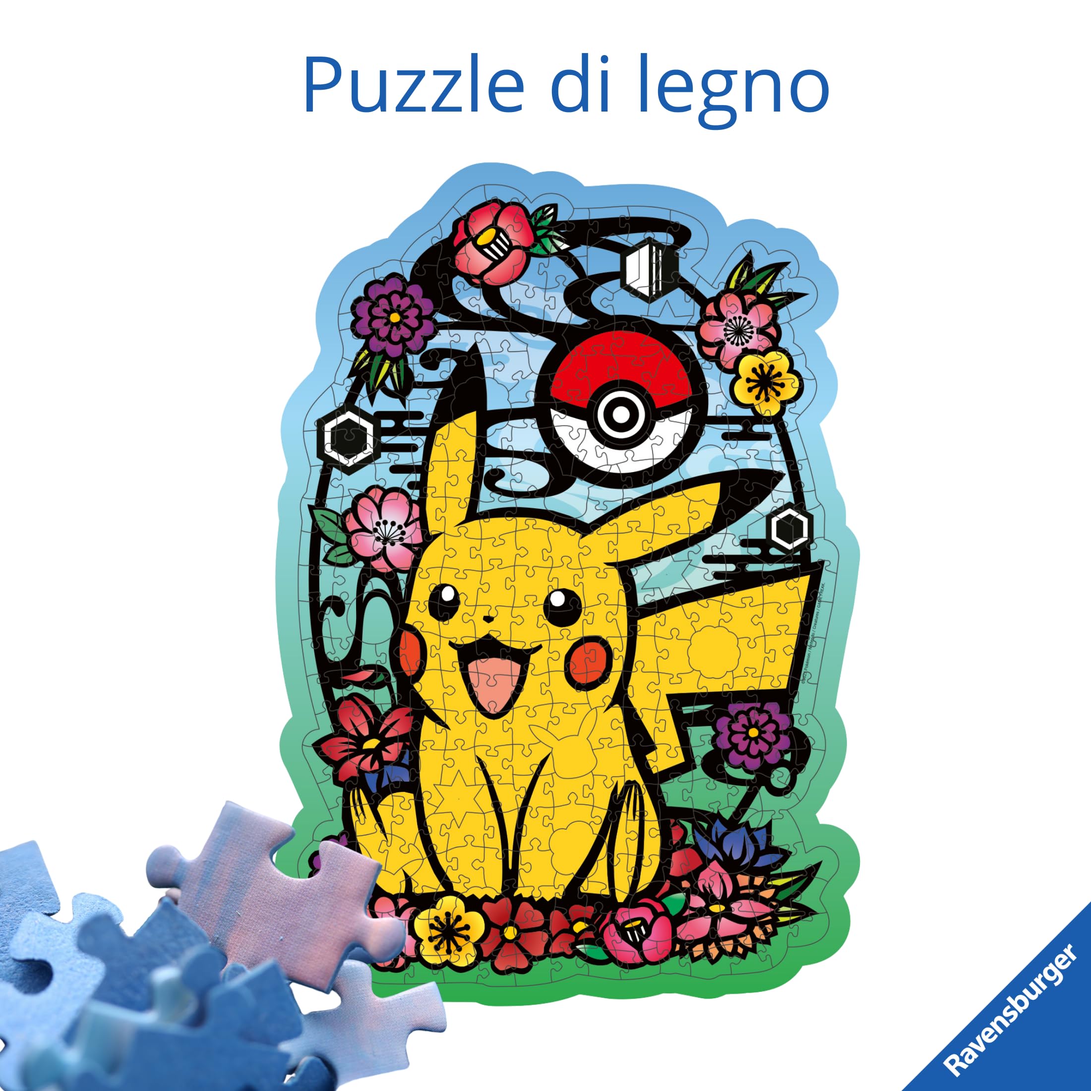 Ravensburger - Puzzle 300 Pikachu | Puzzle Per Adulti 300 Pezzi | Puzzle Adulti Per Bambini Dai 14 Anni In Su | Regalo Compleanno Per Bambini Dai 14 Anni In Su | Misure 37x27 cm