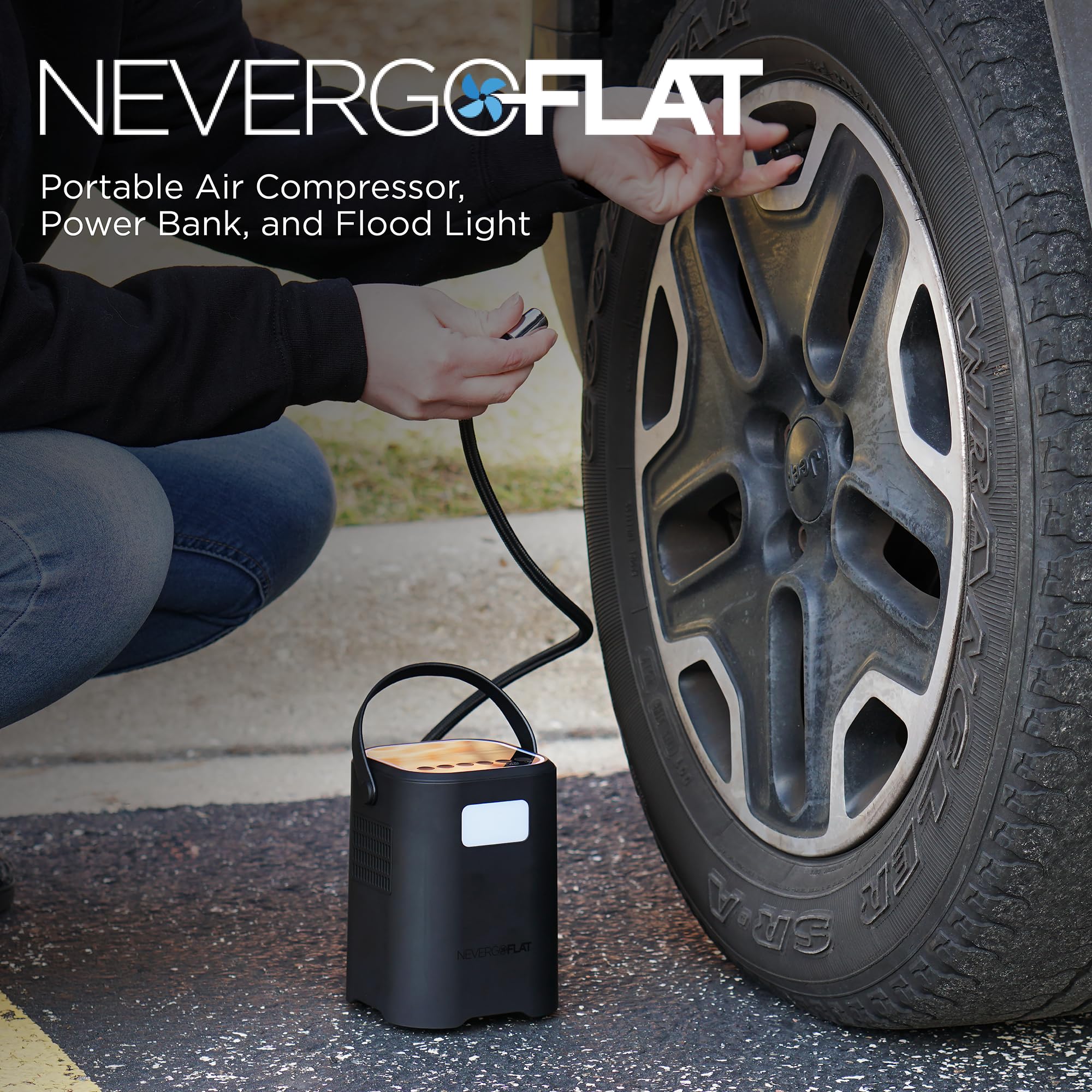 NeverGoFlat Air Compressor - Emergency Tool & Power Bank -2 NeverGoFlat Air Compressor - Emergency Tool & Power Bank -2