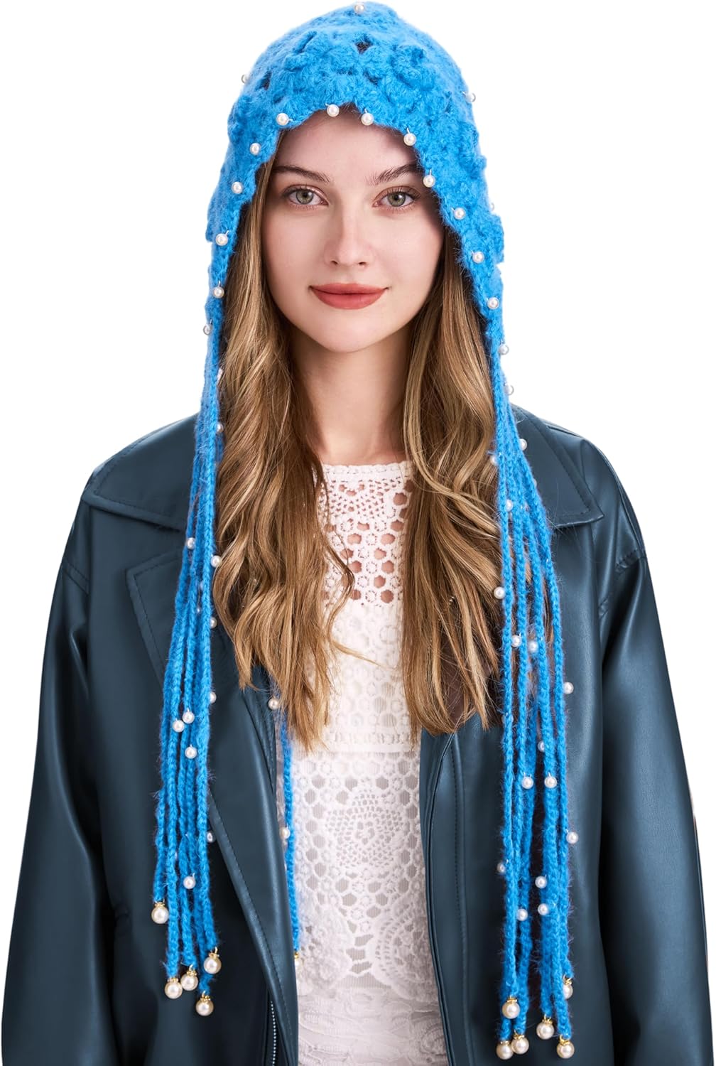 ZLYC Women Crochet Slouchy Beanie Hat with Tassel Textured Chunky Knit Skull Cap - Image 3