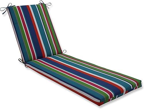 Miniatura 8 de Pillow Perfect - Cojín a rayas para diván de exteriores, relleno de fibra de felpa, resistente a la intemperie y a la decoloración, respaldo sólido,