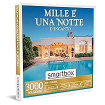 Smartbox – Mille e Una Notte d’Incanto Cofanetto Regalo Idea Originale per Coppia, 1 o 2 Notti con Colazione o 1 Notte con Colazione e Cena o percorso Relax per 2 Persone