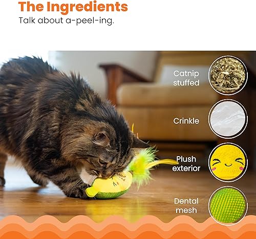 Vista 28 de Catstages - Juguete de salud dental para gato con hierba gatera, modelo Crunchy Pickle Kicker Crujiente Pickle Kicker