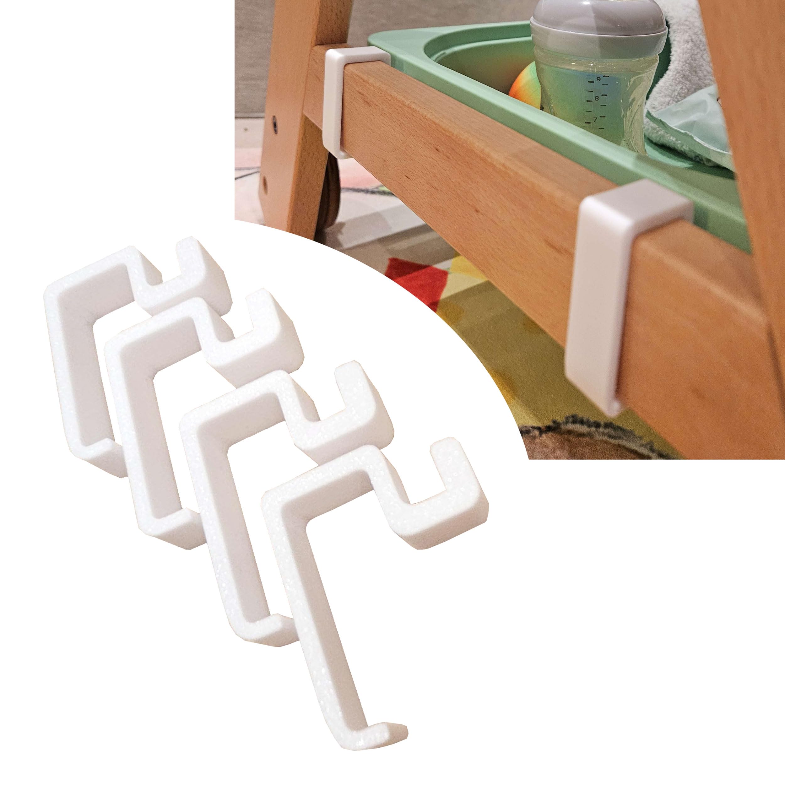 Adapter passend für Ikea Trofast Box & Korb - kompatibel mit Hauck Hochstuhl Alpha Plus & Beta Plus - made by R-Satz Shop