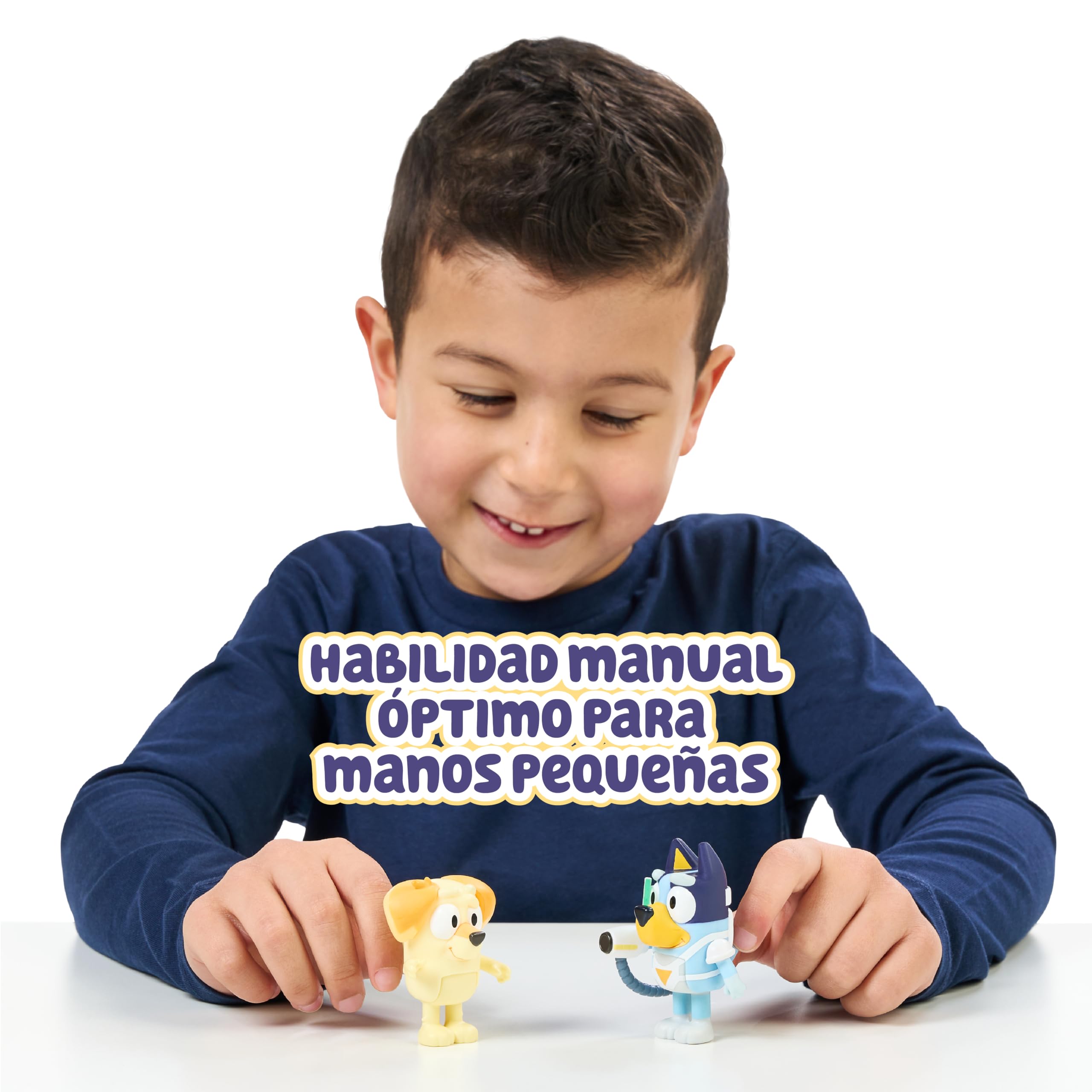 Bluey Pack 2 Figuras Surprise Blaster, Figuras Articuladas Amigos Preparados para IR de Aventuras, Muñecos de la Serie Infantil, Juguetes Exclusivos, Famosa (BLY91210)