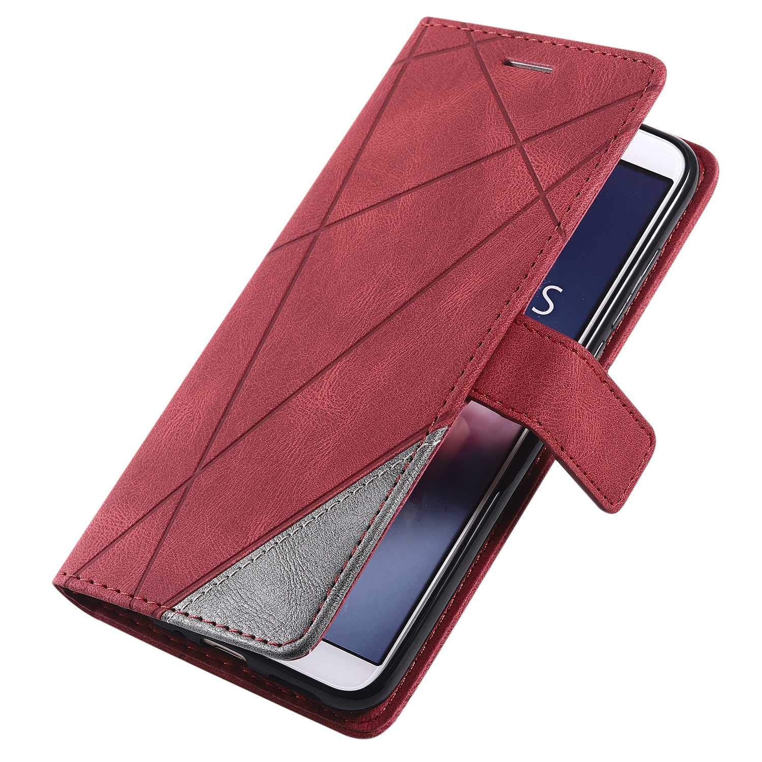 Custodia Portafoglio Per Huawei P Smart 2018/Enjoy 7S - Pelle Con Portacarte, Supporto E Protezione Schermo - Foto 3