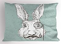 Vista 54 de Lunarable Funda de almohada de dibujos animados, corona blanca sobre fondo rosa, tiara gráfica de dibujos animados, estampado de letras de palabras