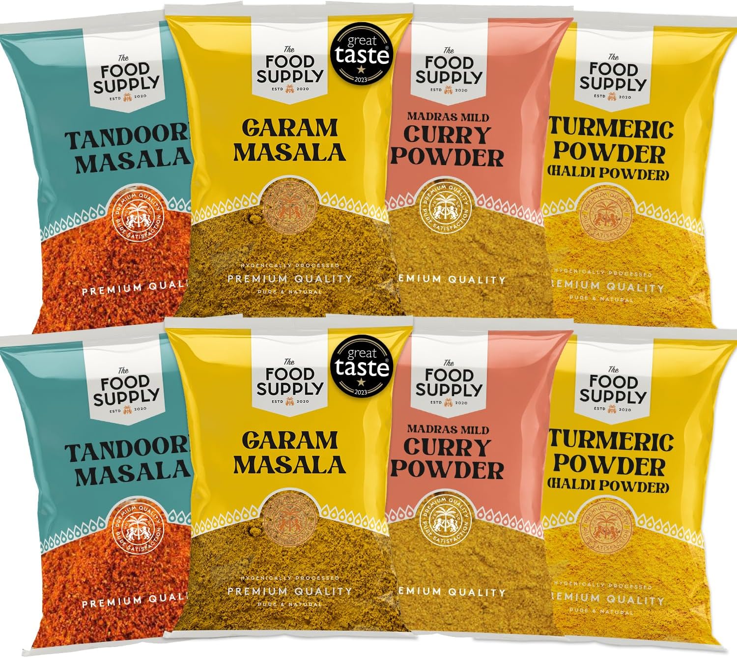 Premium Spice Kits - Premium Quality - Perfect Refill for your Kitchen Spice Tins TFS (CURRY SPICE KIT, 100g (Pack of 8))