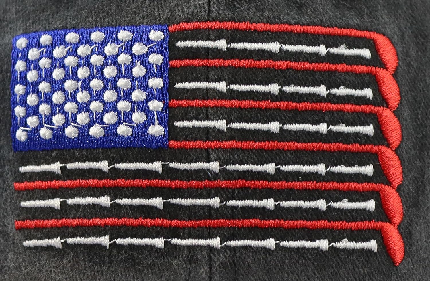 American Golf USA Flag Hat for Men Women, Vintage Adjustable Cotton Golfing Baseball Cap - Image 3