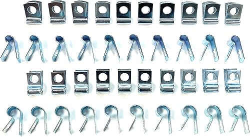 The Stop Shop Surtido de clips de freno y línea de combustible, clips de 316, 14, 516 y 38 pulgadas (10 de cada tamaño)