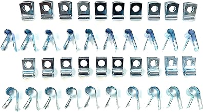 The Stop Shop Brake and Fuel Line Clip Assortment, 3/16, 1/4, 5/16 and 3/8 Inch Clips - (10 of each size)