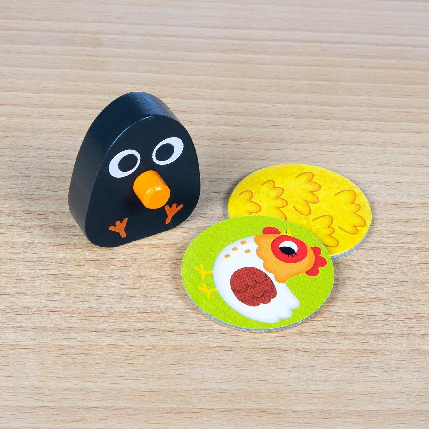 Goula - Happy Chickens - Un Jeu d'adresse pour les enfants - Jeu d'apprentissage des couleurs et amusant pour la famille - dès 3 ans - 2 à 4 joueurs