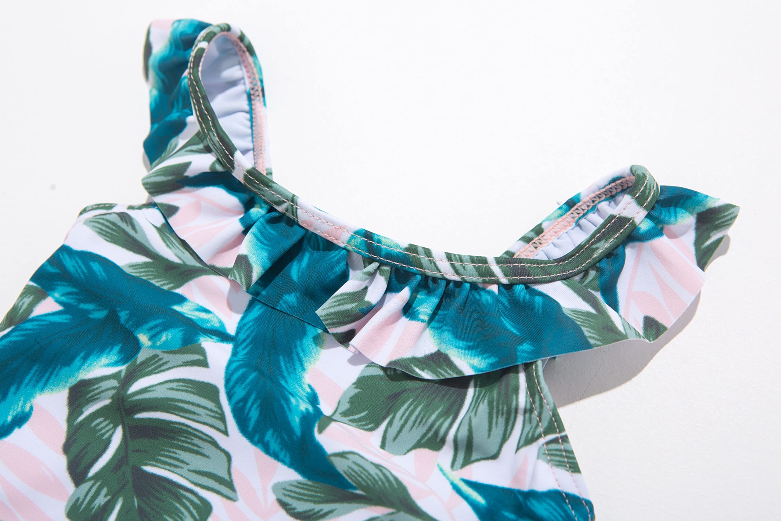 BONVERANO Costume da Bagno per Bambina, Costume da Bagno con Cerniera e Protezione Solare UPF 50+