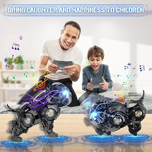 Miniatura 6 de Robot de control remoto para niños, robot recargable programable con funciones de canto, baile y tacto para niños de 3, 4, 5, 6, 7, 8, 9 o más,