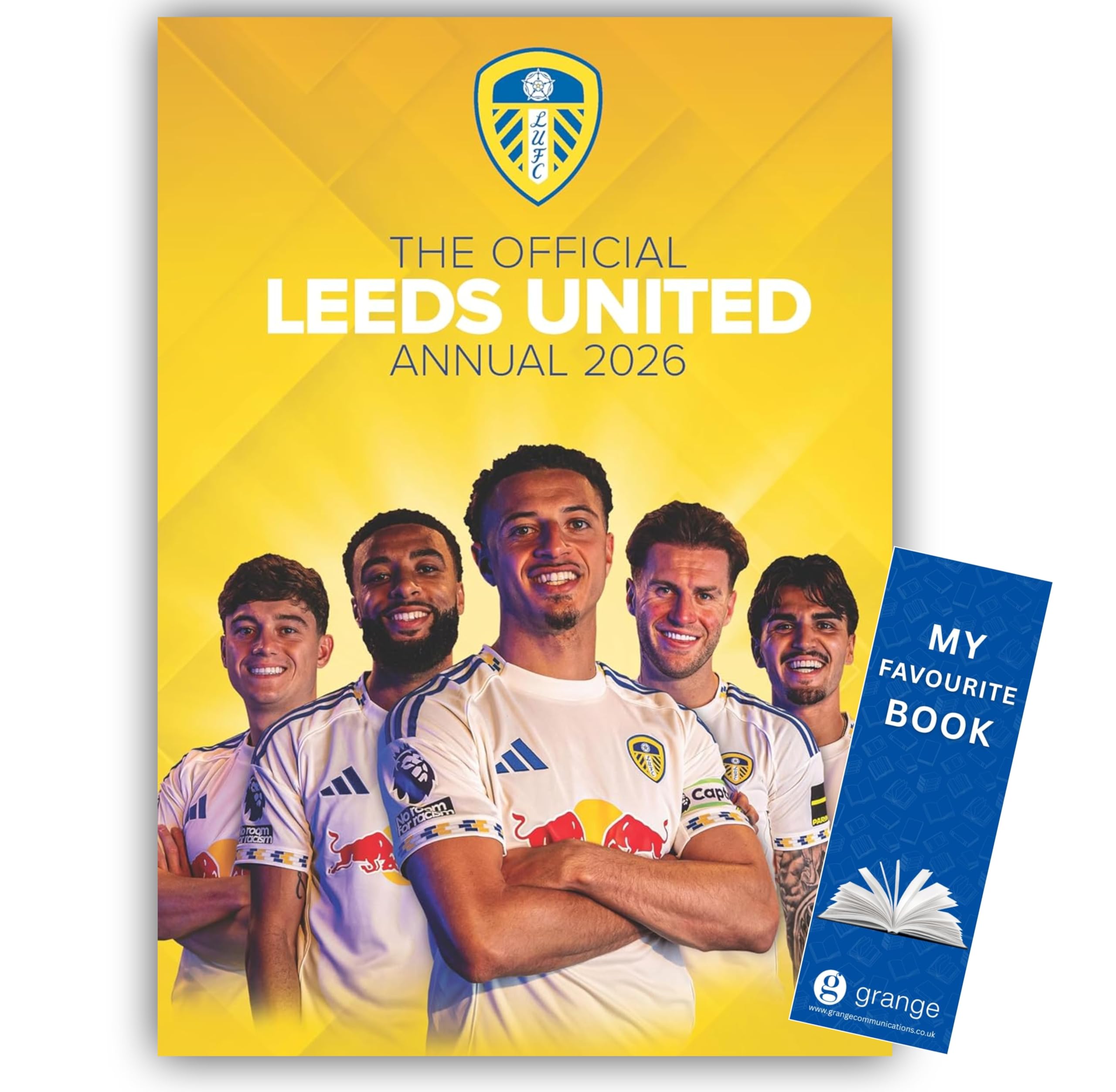 Leeds United Official Annual 2026, Hardcover Championship Season Review Book with Team Profiles, Puzzles and Quiz, includes Free Bookmark