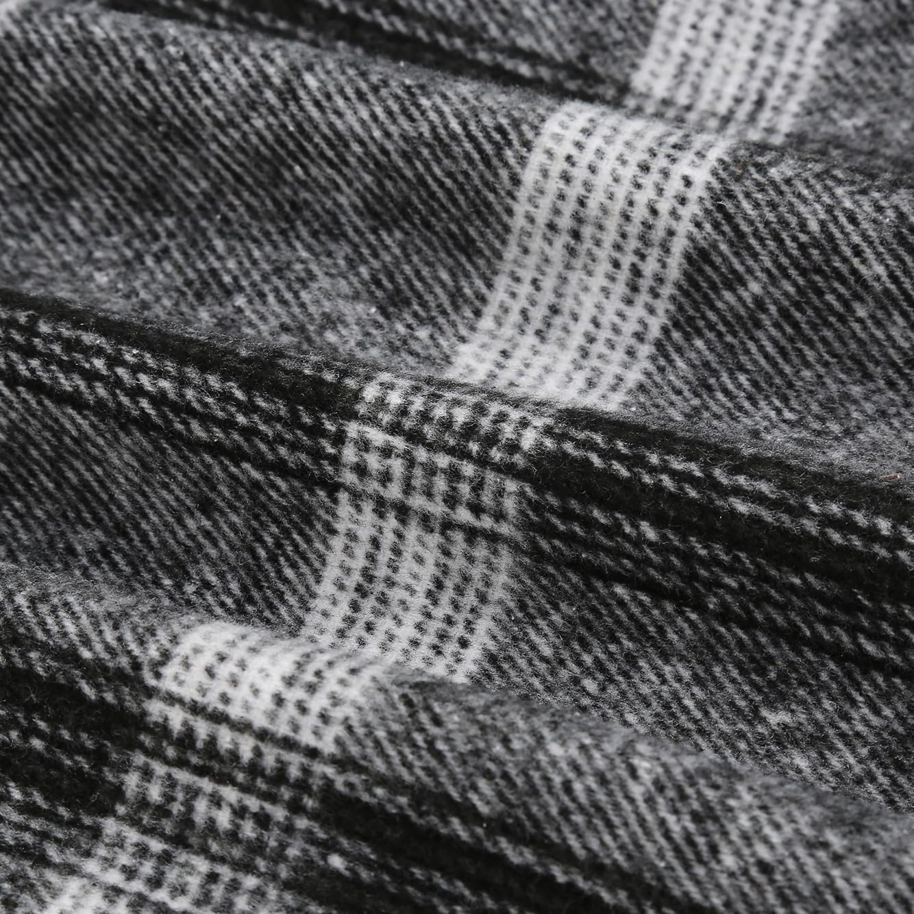 IDEALSANXUN Plaid Skirts for Women Fall Winter Knee Length Pencil Wool Skirt with Slit - Image 5