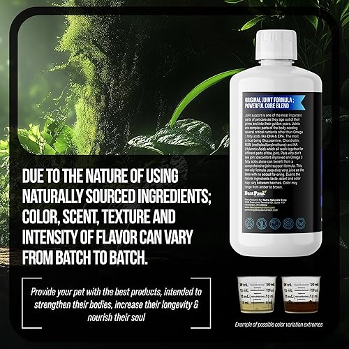 Miniatura 8 de Medicina natural anti-envejecimiento para artritis articular y displasia de cadera, alivio del dolor para perros y gatos de la marca Glucosamina