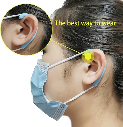 Miniatura 4 de OKAICEN Protector de oreja de silicona suave para las orejas, alivia las molestias de los oídos, orejeras de silicona antideslizante (varios