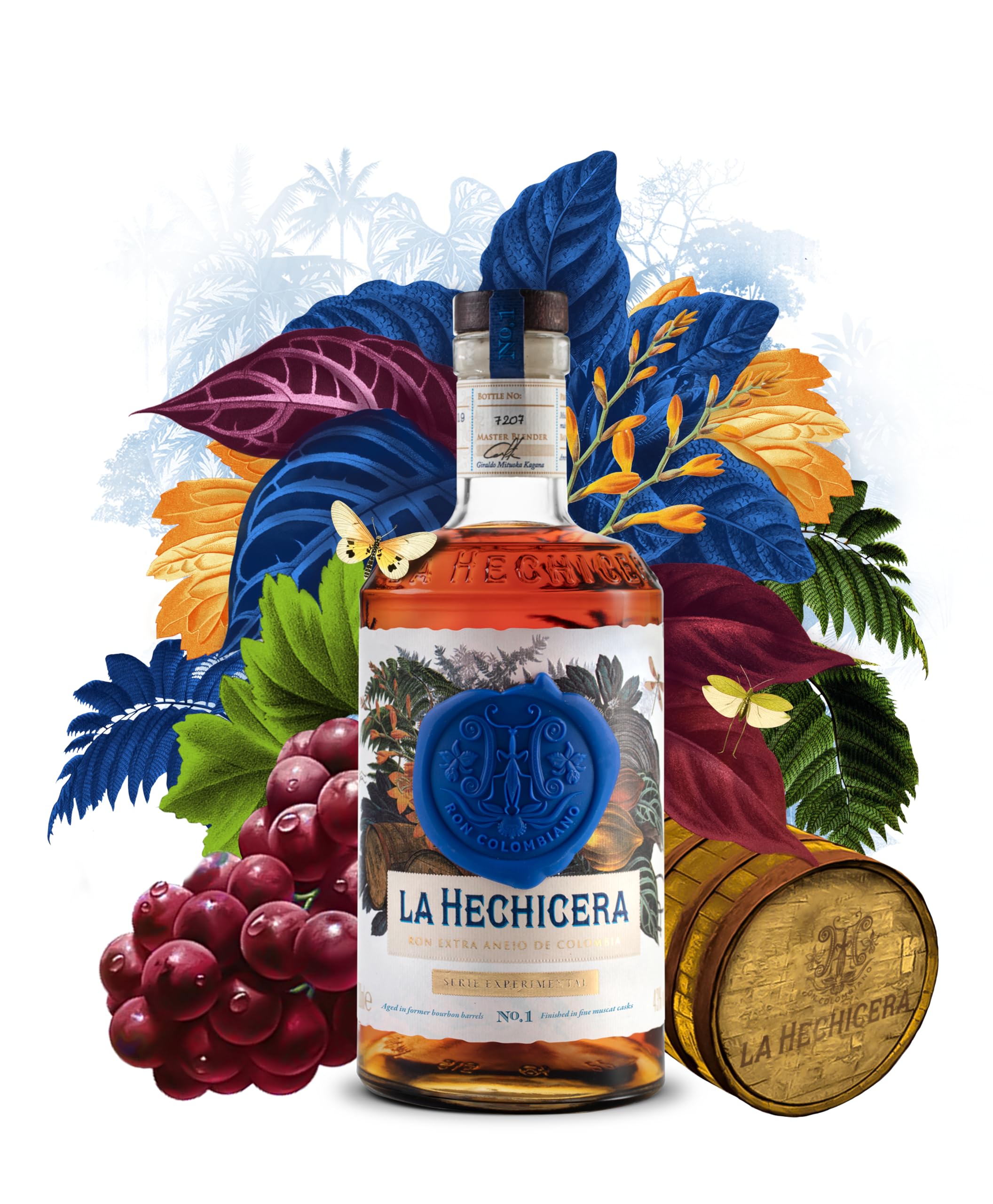 La Hechicera Serie Experimental N.1 Ron Extra Añejo de Colombia - 700 ml