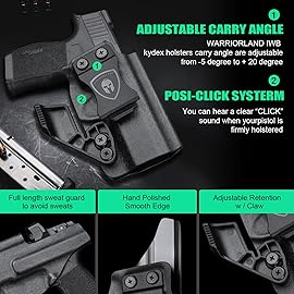 WARRIORLAND IWB Kydex Holster, Exclusively and Solely Fit for Sig P365 /P365X /P365 SAS Only, Not for P365XL /P365-XMACRO or Other P365 Models, Appendix Conceal Carry, Adj. Posi-Click Retention & Cant