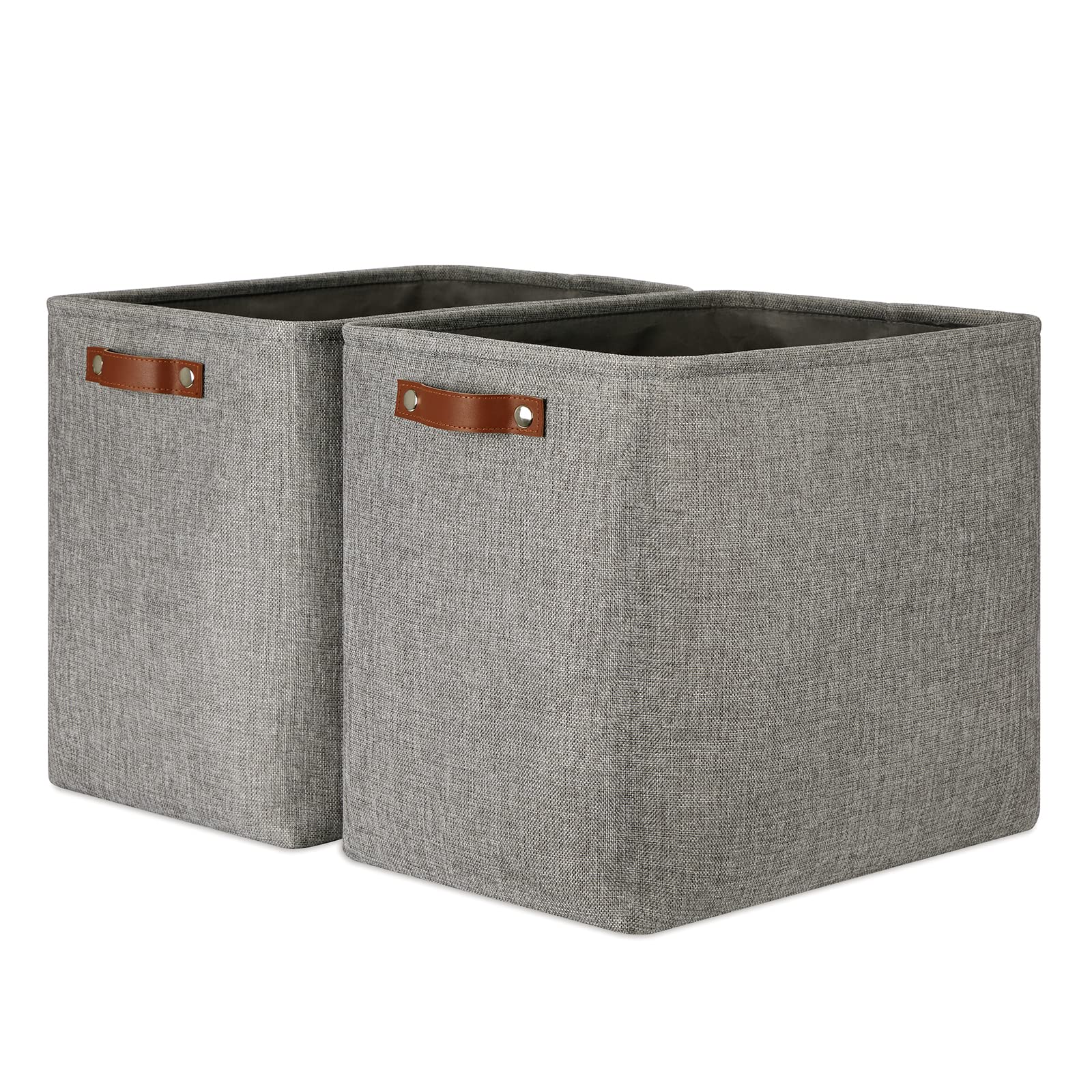 Photo 1 of ***ONLY 1 BASKET*** DULLEMELO Grey Storage Baskets 2 Pack Extra Large Fabric Shelf Baskets for Organizing, Closet, Clothes, Toys, Bedroom