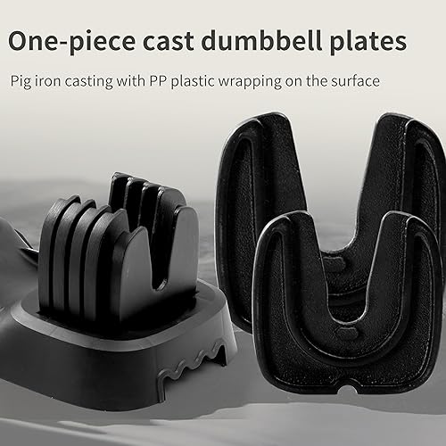 Miniatura 6 de Mancuerna ajustable de 5.5 libras con agarre antideslizante, también disponible mancuernas ajustables estándar de 5 y 25 libras, juego de
