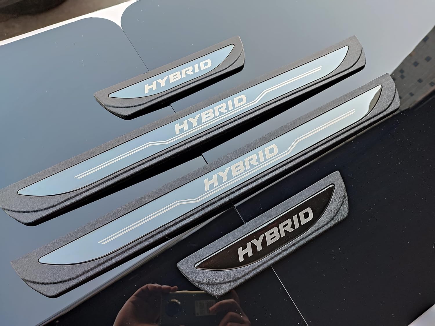 GZBFTDH Car Door Sill Scuff Protector Guard, Compatible for 2017-2023 Honda CR-V Accessories, Steel Door Entry Plate Trim